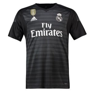 Maillot Real Madrid Domicile Gardien 2018 2019 Noir Pas Cher