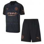 Maillot Manchester City Exterieur Enfant 2020 2021 Noir Pas Cher