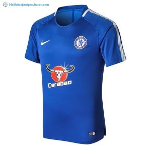 Entrainement Chelsea Conjunto Completo 2017 2018 Bleu Pas Cher