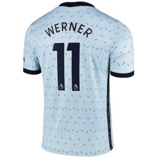 Maillot Chelsea NO.11 Werner Exterieur 2020 2021 Bleu Pas Cher