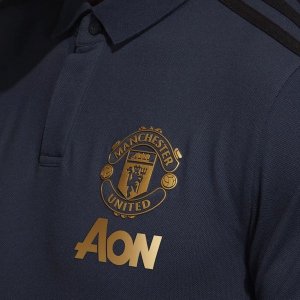 Polo Manchester United 2018 2019 Bleu Pas Cher