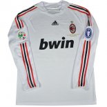 Maillot AC Milan Exterieur ML Retro 2008/09 Blanc Pas Cher