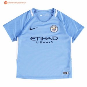 Maillot Manchester City Enfant Domicile 2017 2018 Pas Cher