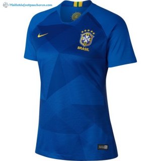 Maillot Brésil Exterieur Femme 2018 Bleu Pas Cher Maillot Brésil Exterieur Femme 2018 Bleu Pas Cher