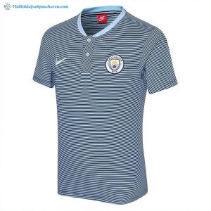 Polo Manchester City Ensemble Complet 2017 2018 Gris Clair Pas Cher