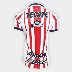 Maillot CD Guadalajara Domicile Femme 2018 2019 Rouge Blanc Pas Cher