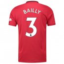 Maillot Manchester United NO.3 Bailly Domicile 2019 2020 Rouge