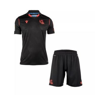 Maillot Real Sociedad Exterieur Enfant 2020 2021 Noir Pas Cher