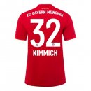 Maillot Bayern Munich NO.32 Kimmich Domicile 2019 2020 Rouge Pas Cher