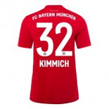 Maillot Bayern Munich NO.32 Kimmich Domicile 2019 2020 Rouge Pas Cher