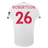 Maillot Liverpool NO.26 Robertson Exterieur 2019 2020 Blanc Pas Cher