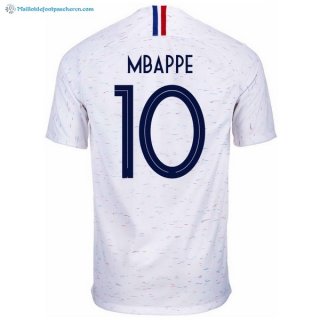 Maillot France Exterieur Mbappe 2018 Blanc Pas Cher