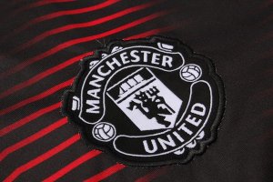Entrainement Manchester United Ensemble Complet 2018 2019 Rouge Noir Pas Cher
