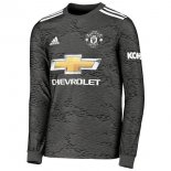 Thailande Maillot Manchester United Exterieur ML 2020 2021 Noir Pas Cher