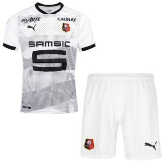 Maillot Stade Rennais Exterieur Enfant 2020 2021 Blanc Pas Cher