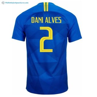 Maillot Brésil Exterieur Dani Alves 2018 Bleu Pas Cher Maillot Brésil Exterieur Dani Alves 2018 Bleu Pas Cher