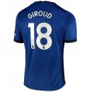 Maillot Chelsea NO.18 Giroud Domicile 2020 2021 Bleu Pas Cher