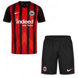 Maillot Eintracht Frankfurt Domicile Enfant 2020 2021 Noir Rouge Pas Cher