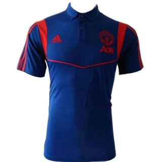Polo Manchester United 2019 2020 Bleu Marine Pas Cher Polo Manchester United 2019 2020 Bleu Marine Pas Cher