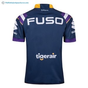 Maillot Rugby Melbourne Storm Domicile 2018 Bleu Pas Cher