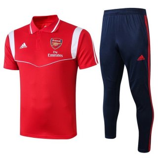 Polo Arsenal Ensemble Complet 2019 2020 Rouge Blanc Pas Cher