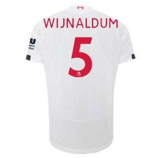 Maillot Liverpool NO.5 Wijnaldum Exterieur 2019 2020 Blanc Pas Cher